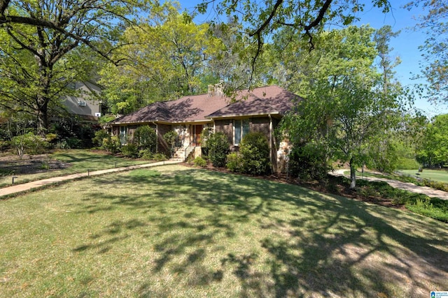 5000 Cameron Rd, Birmingham, AL 35242 - ranch-style house with a chimney and a front yard
