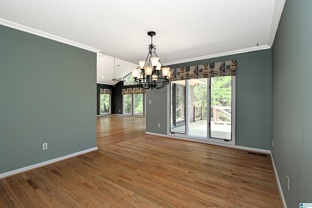 5000 Cameron Rd, Birmingham, AL 35242 - unfurnished room featuring a chandelier, baseboards, and ornamental molding