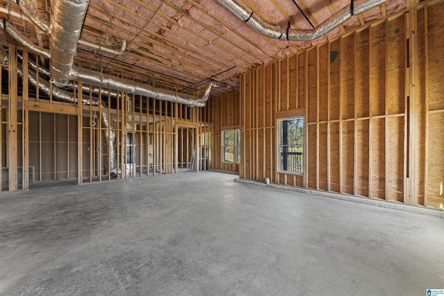 miscellaneous room with concrete flooring