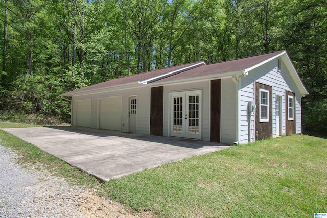 672 Kent Dairy Rd, Alabaster, AL 35007 - view of outdoor structure with french doors