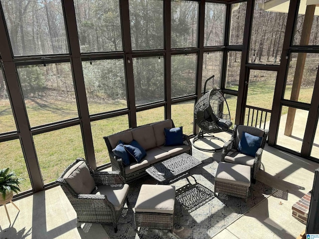 672 Kent Dairy Rd, Alabaster, AL 35007 - sunroom with an outdoor living space
