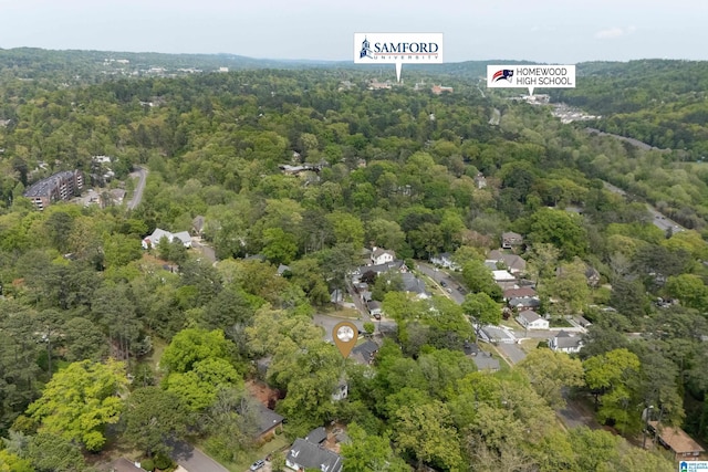 1119 Crest Ave, Homewood, AL 35209 - drone / aerial view with a view of trees