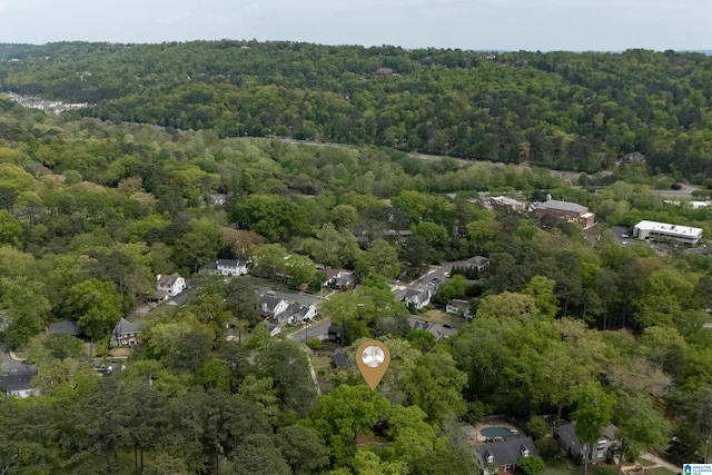 1119 Crest Ave, Homewood, AL 35209 - drone / aerial view featuring a wooded view