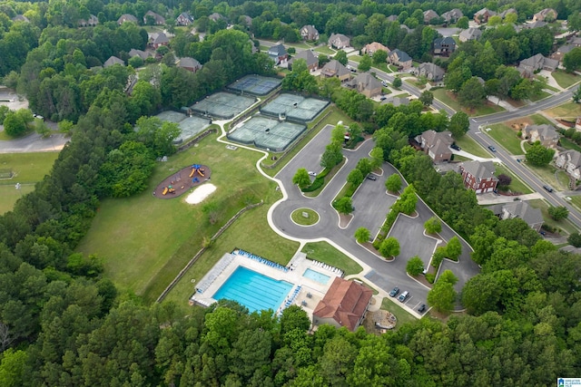 birds eye view of property