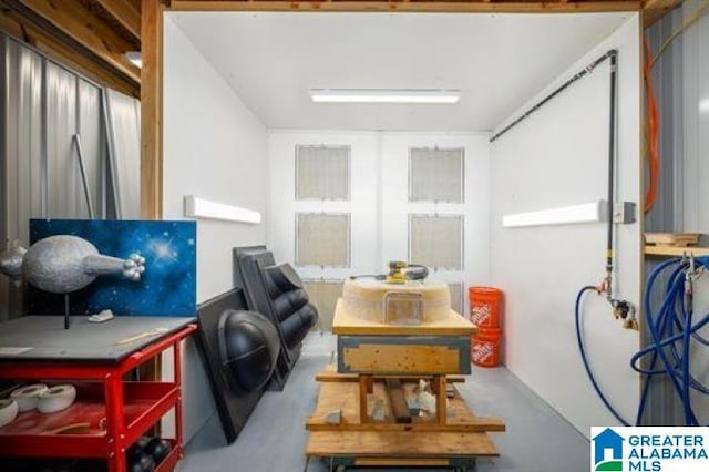view of office area