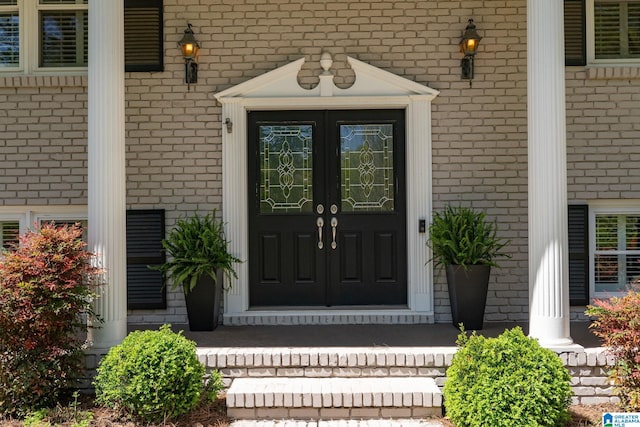 5448 Palomino Trl, Birmingham, AL 35242 - property entrance with brick siding and french doors