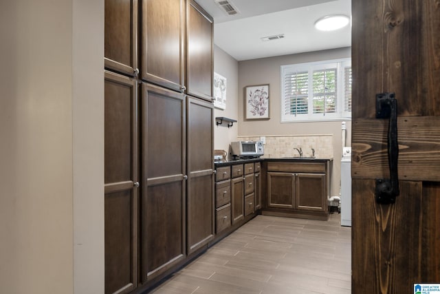 5448 Palomino Trl, Birmingham, AL 35242 - interior space with a sink, visible vents, and a toaster