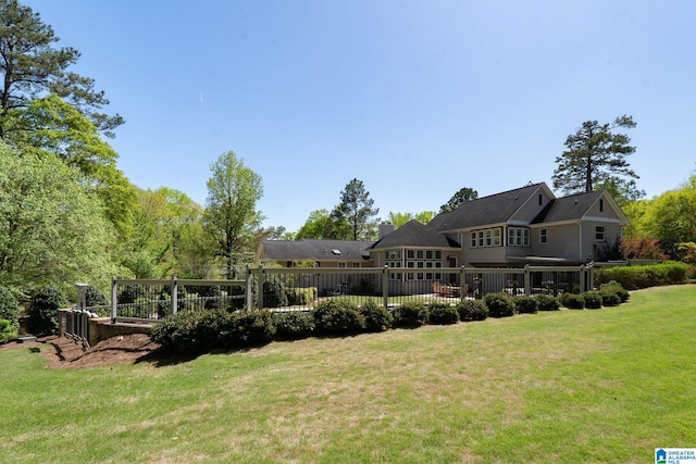 5448 Palomino Trl, Birmingham, AL 35242 - back of property featuring a yard and fence