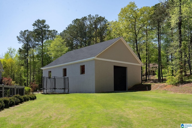 5448 Palomino Trl, Birmingham, AL 35242 - view of outdoor structure with a trampoline and an outdoor structure