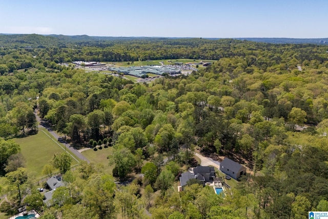 5448 Palomino Trl, Birmingham, AL 35242 - drone / aerial view featuring a wooded view