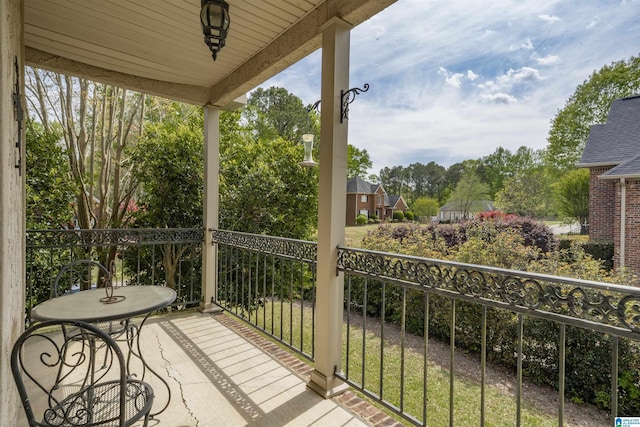 view of balcony