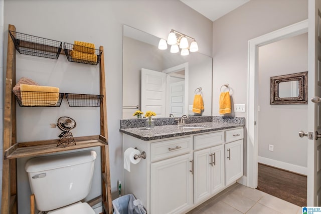 6037 Clubhouse Dr, Trussville, AL 35173 - bathroom with vanity and tile patterned flooring