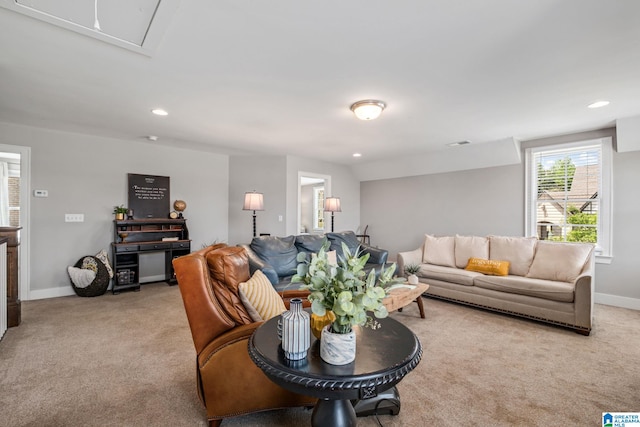 6037 Clubhouse Dr, Trussville, AL 35173 - living area featuring carpet floors and recessed lighting