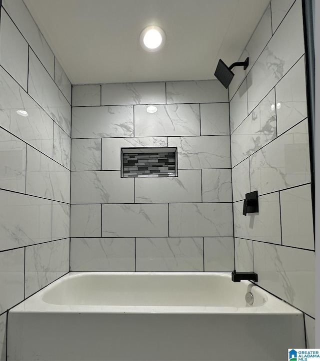 full bathroom with shower / bathtub combination
