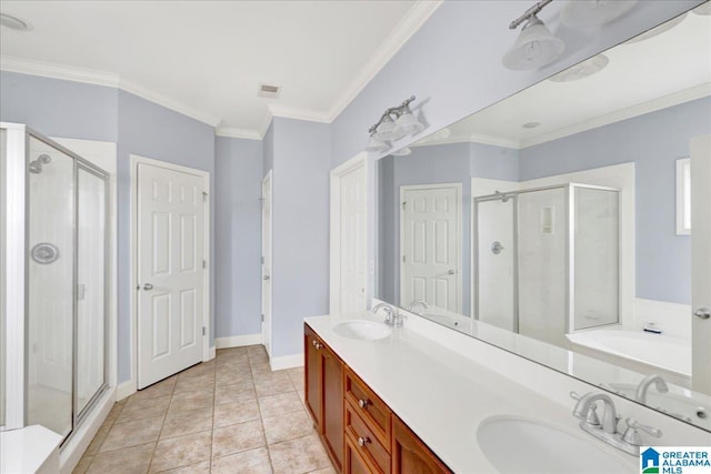 5592 Summit Pointe, Pinson, AL 35126 - full bath featuring visible vents, a sink, and a stall shower