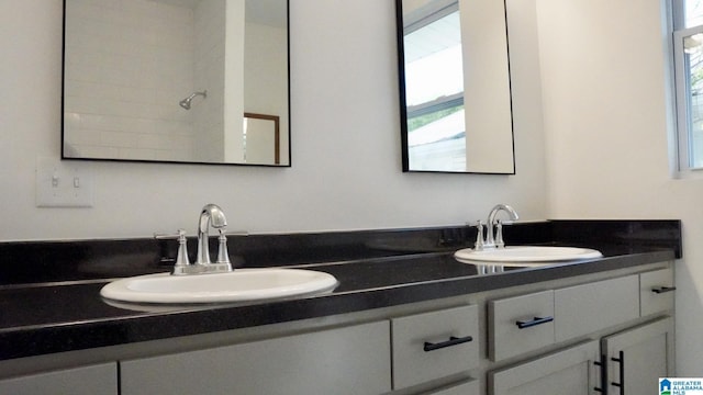 1501 Graymont Ave W, Birmingham, AL 35208 - full bathroom with double vanity, plenty of natural light, and a sink