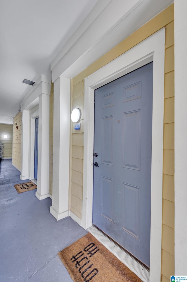 view of exterior entry