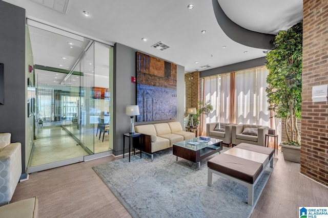 lobby with visible vents