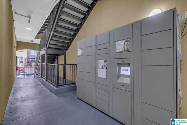 surrounding community featuring a package area