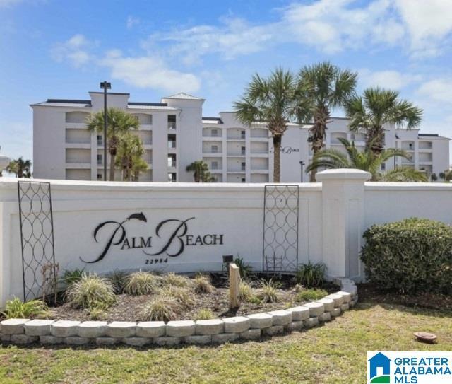 22984 Perdido Beach Blvd Unit A14, Orange Beach, AL 36561 - community / neighborhood sign with fence