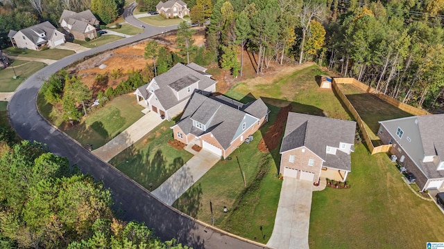 drone / aerial view featuring a residential view