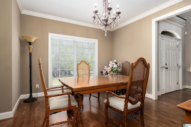 7717 Clayton Cove Pkwy, Clay, AL 35126 - dining room featuring a wealth of natural light, a notable chandelier, baseboards, and wood finished floors