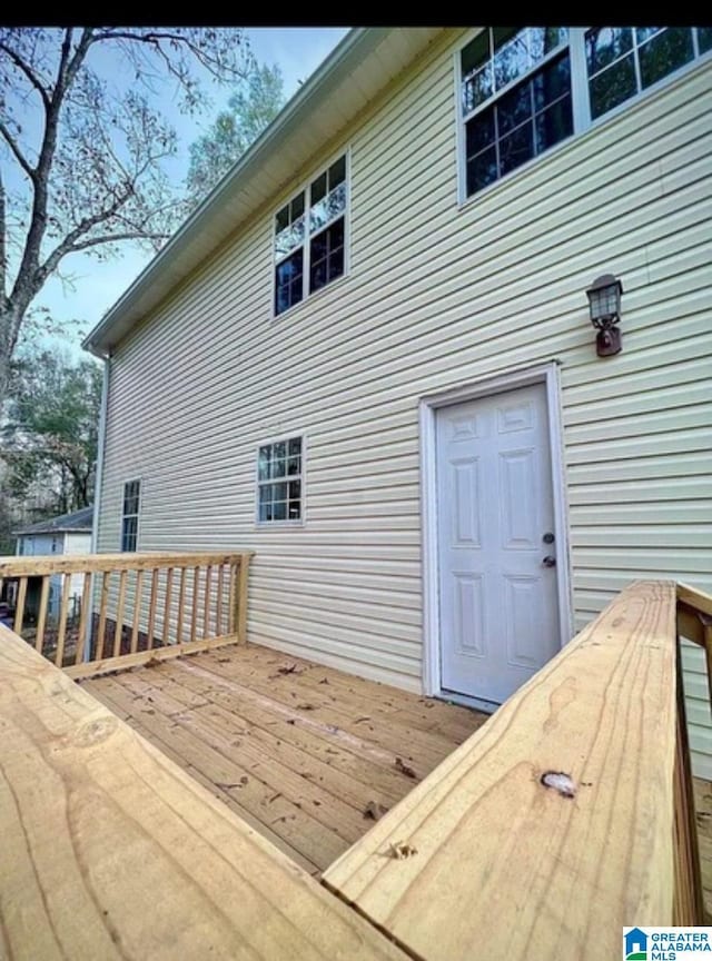 54 Setter Dr, Anniston, AL 36207 - view of wooden terrace