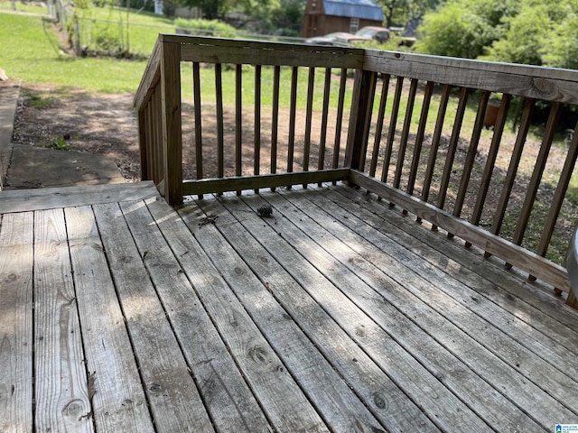 54 Setter Dr, Anniston, AL 36207 - view of wooden deck
