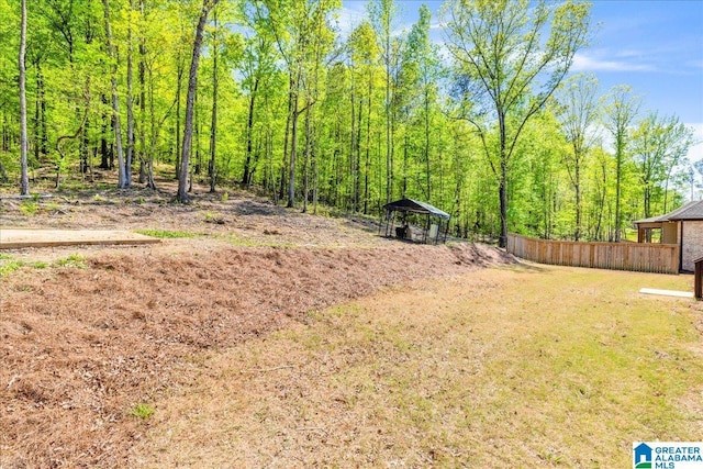 2092 Grey Oaks Ter, Pelham, AL 35124 - view of yard featuring a gazebo, a carport, and fence