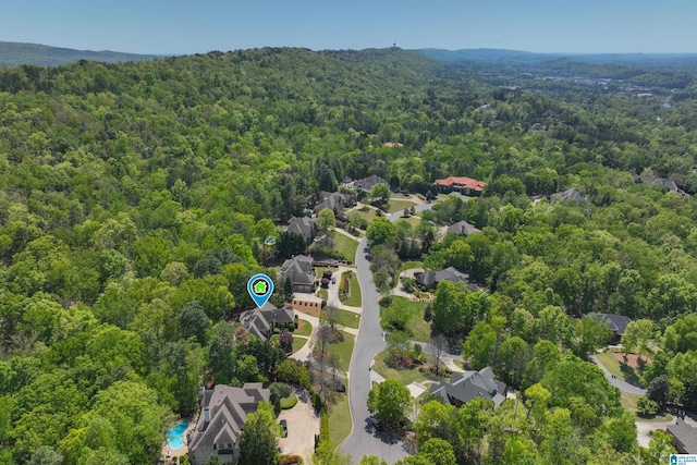4527 High Court Cir, Hoover, AL 35242 - bird's eye view featuring a forest view