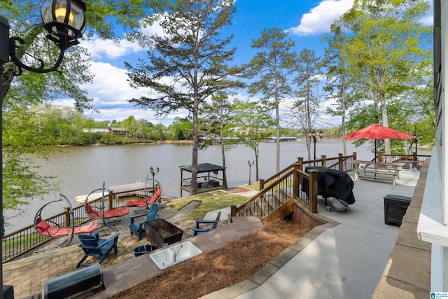 387 Misty Ln, Wedowee, AL 36278 - dock area with a water view