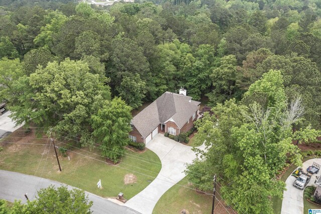 43 Dogwood Dr, Calera, AL 35040 - birds eye view of property with a view of trees
