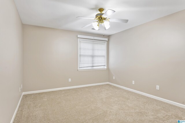 43 Dogwood Dr, Calera, AL 35040 - carpeted spare room featuring a ceiling fan and baseboards