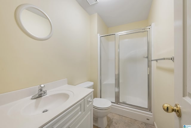 43 Dogwood Dr, Calera, AL 35040 - full bathroom featuring vanity, a stall shower, and toilet