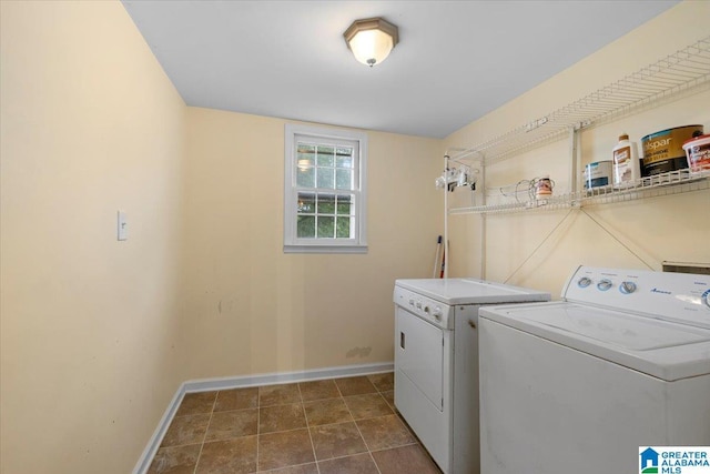 1203 Park Ave, Oneonta, AL 35121 - laundry room with baseboards, laundry area, and washer and clothes dryer