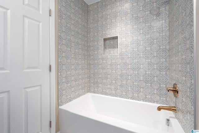bathroom featuring bathtub / shower combination