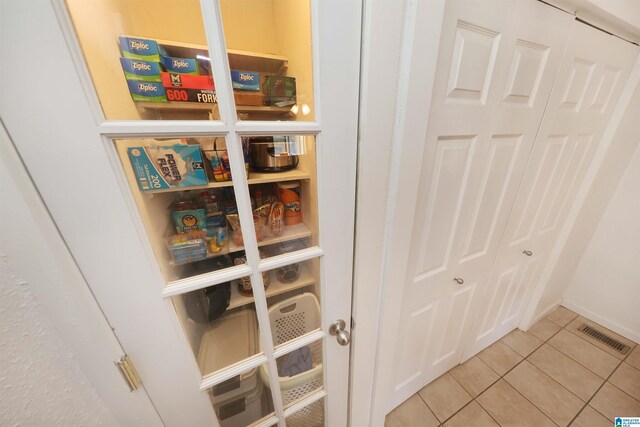 pantry with visible vents