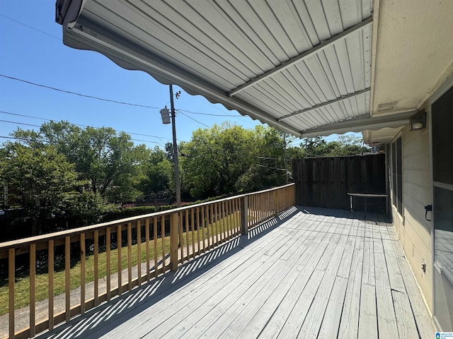 view of deck