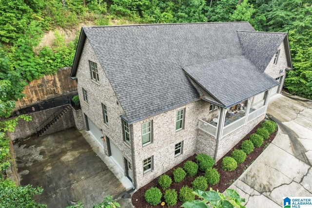 aerial view