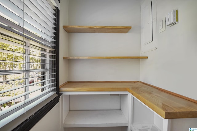 pantry featuring electric panel