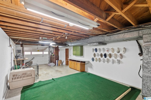 view of basement