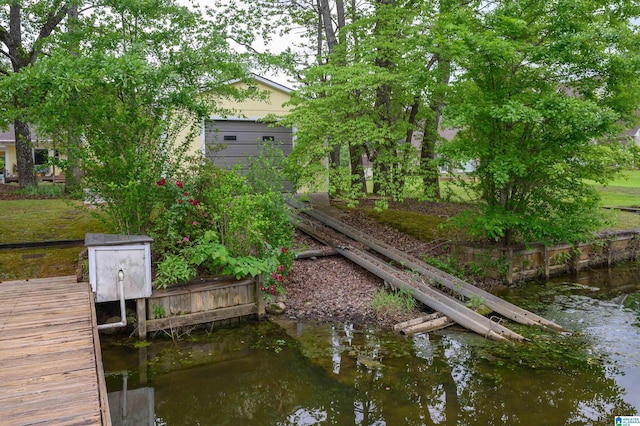 view of dock