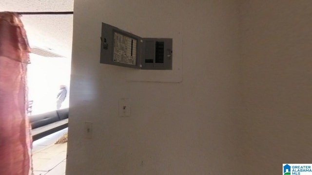interior details featuring electric panel