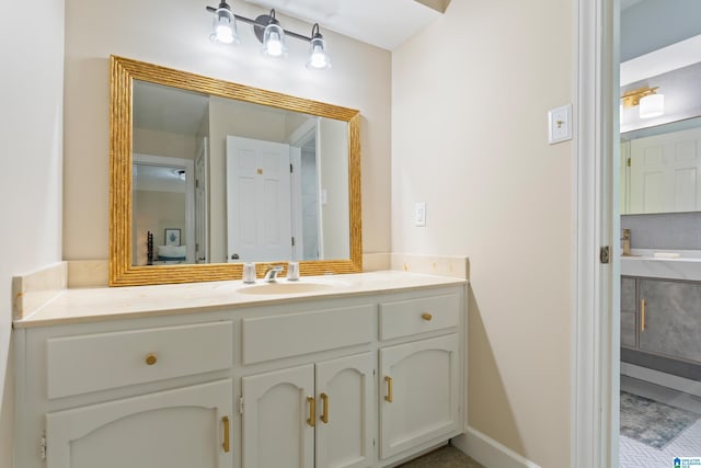 bathroom featuring vanity