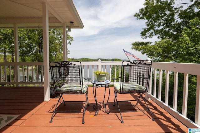 view of wooden terrace