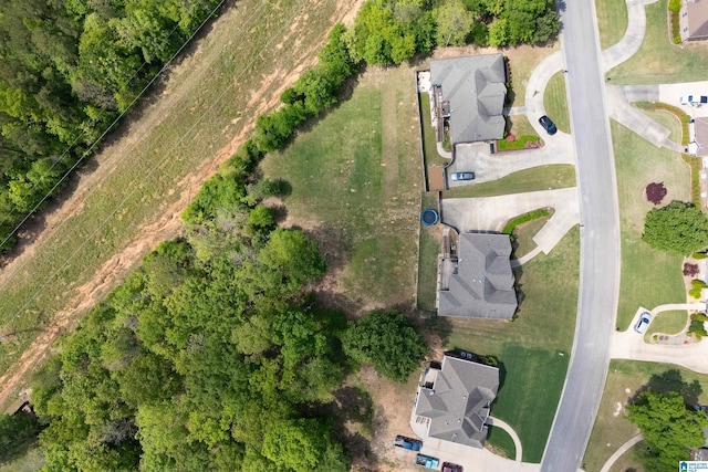 bird's eye view featuring a residential view