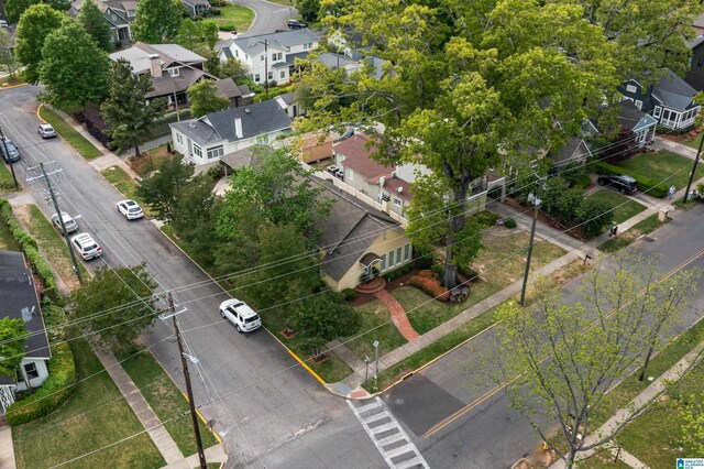 bird's eye view with a residential view