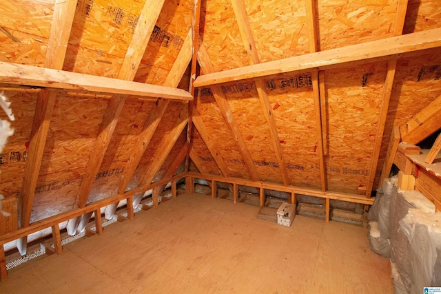 view of attic