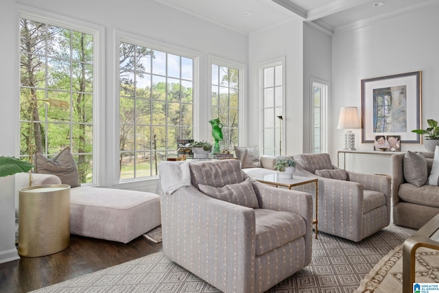 sunroom / solarium with a wealth of natural light