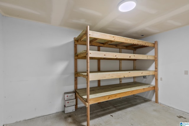 view of storage room